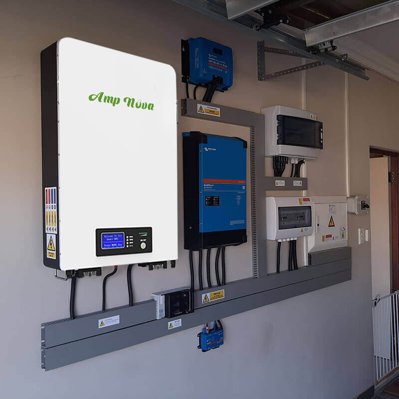 lắp pin năng lượng mặt trời treo tường