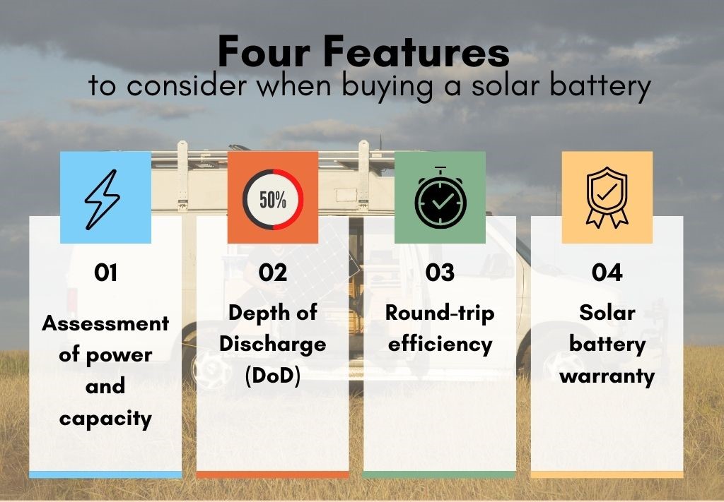 4 tính năng cần xem xét khi mua pin năng lượng mặt trời lifepo4