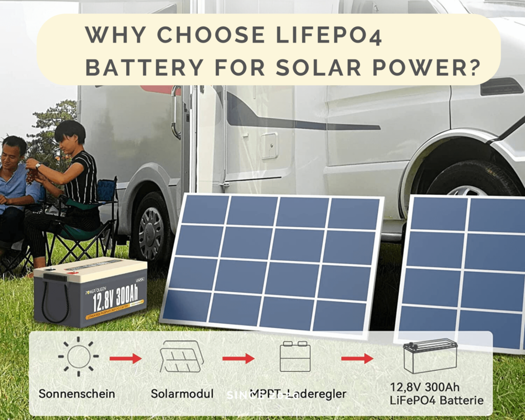 شحن بطاريات LiFePO4 بالطاقة الشمسية