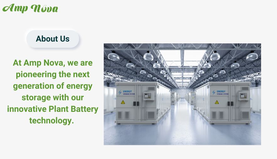 Amp Nova Plant Battery | Amp Nova Plant Battery revoluciona o armazenamento de energia