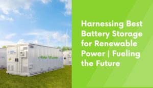 Aproveitando o melhor armazenamento de bateria para energia renovável | Alimentando o Futuro