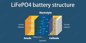 Lifepo4 battery cell structure